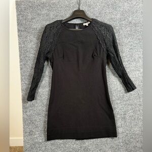 Juicy Couture Y2K Black Long Sleeve Lace Mini Dress - size medium (M) (US 8-10)
